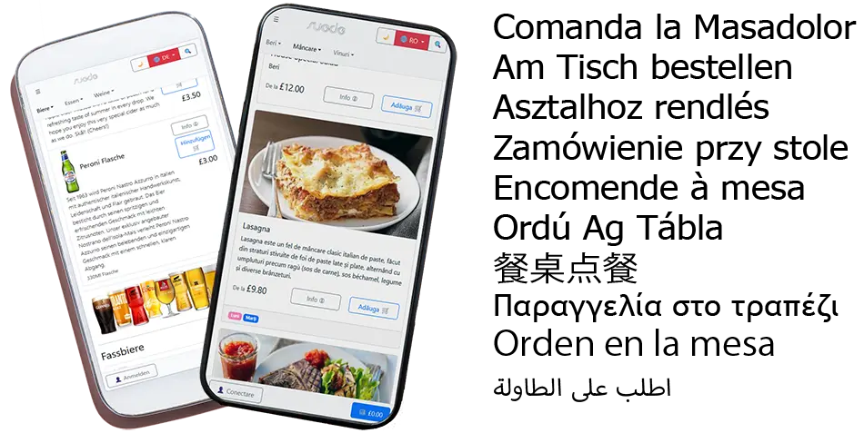 Order At Table Multiple Languages